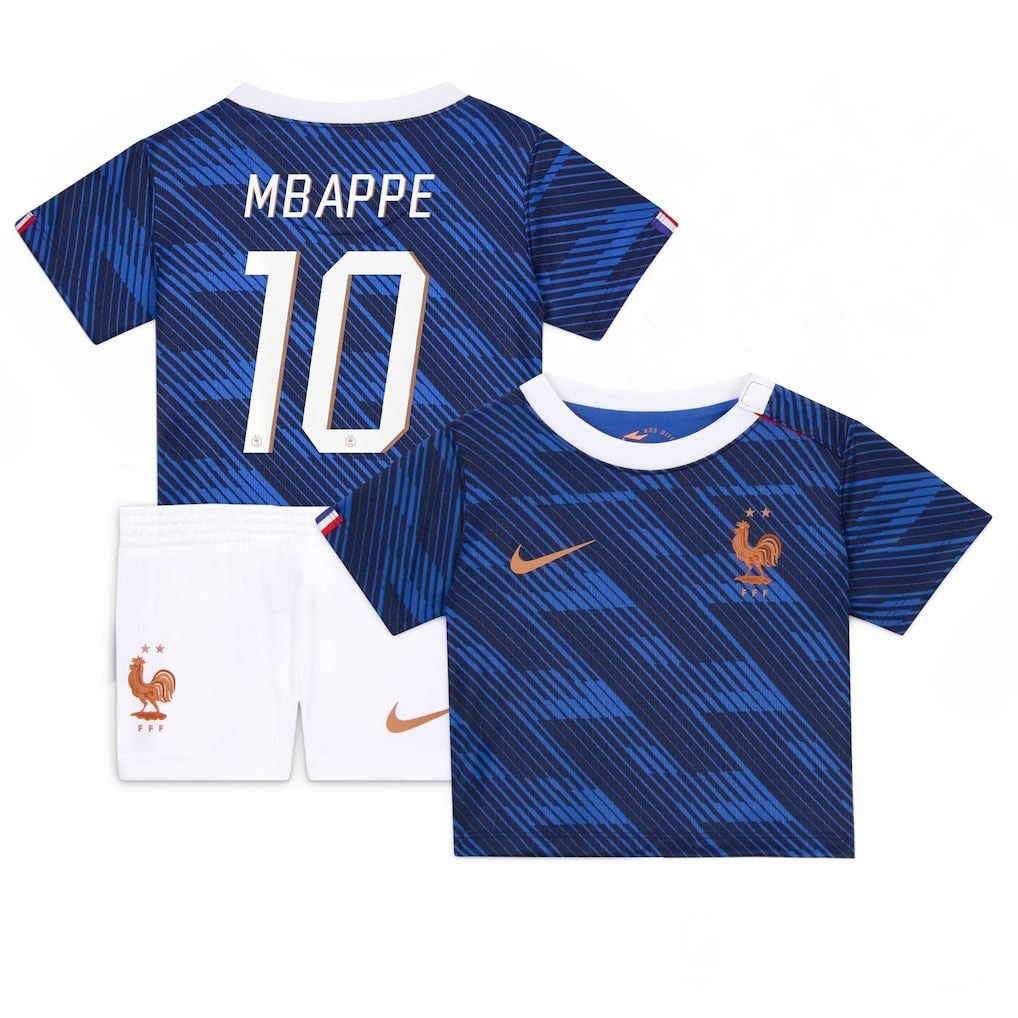 Mbappe #10 France Kids Jersey Set