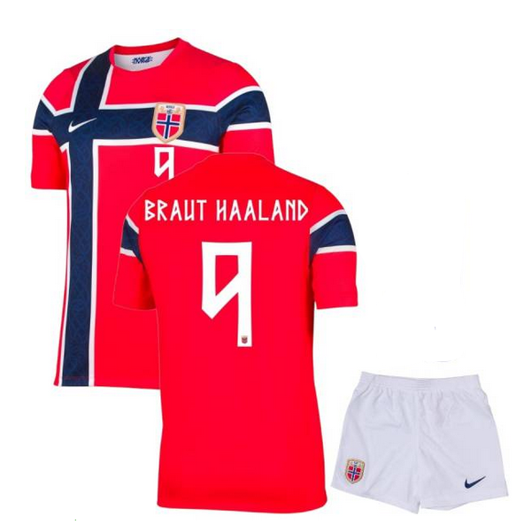 Haaland #9 Norway Kids Jersey Set