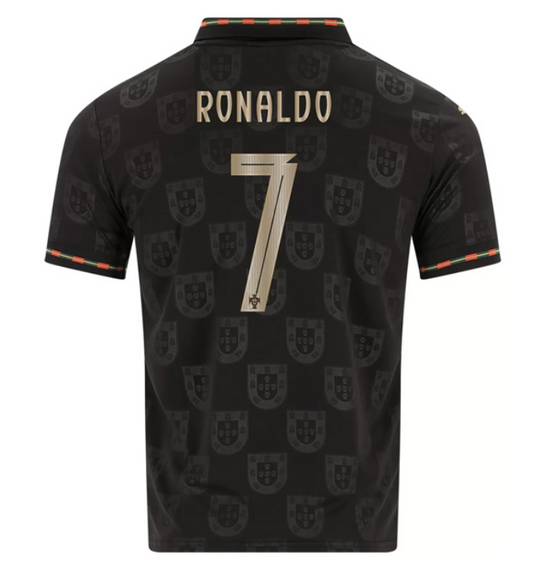 Portgual Ronaldo #7 Black Special Edition Adult Jersey